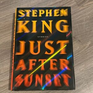 Stephen King "Just After Sunset" Hardcover - Black & Orange Holographic Cover